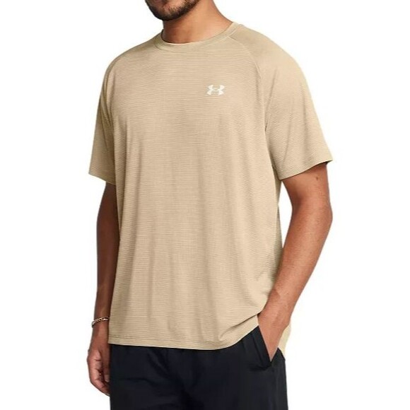 Under Armour Big & Tall Tech‎ Textured Short Sleeve Tee KHAKI SZ 4XLT - Picture 1 of 4